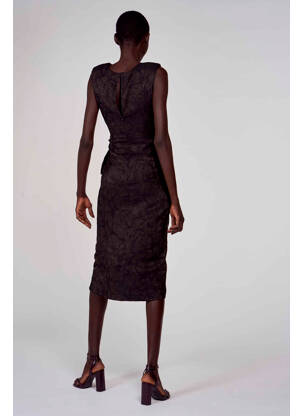 Pusilgių suknelė juodas ASTRID BLACK LABEL moteris