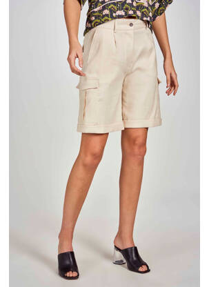 Bermudas bežinis DEUX. BY ELINE DE MUNCK moteris