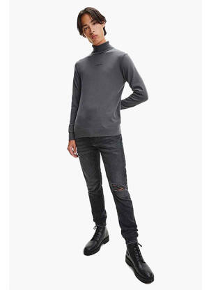Megztinis su aukštu kaklu pilka CALVIN KLEIN vyras