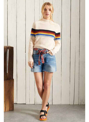 Šortas mėlyna SUPERDRY moteris