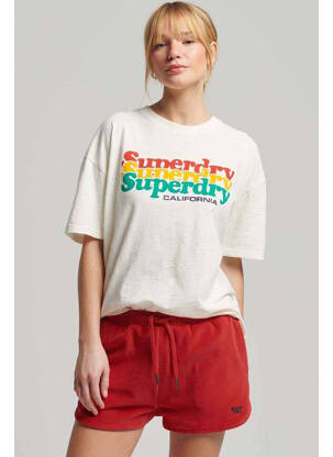 Šortas raudona SUPERDRY moteris