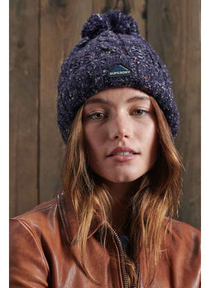 Kepurė mėlyna SUPERDRY moteris