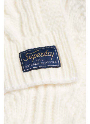 Šalikas baltas SUPERDRY moteris