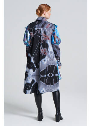 Ilga suknelė mėlyna YOUNG DESIGNERS moteris