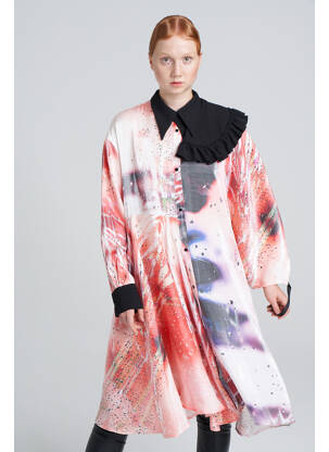 Ilga suknelė raudona YOUNG DESIGNERS moteris
