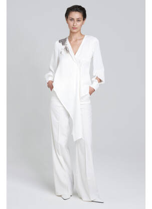 Tiesi kelnė baltas YOUNG DESIGNERS moteris