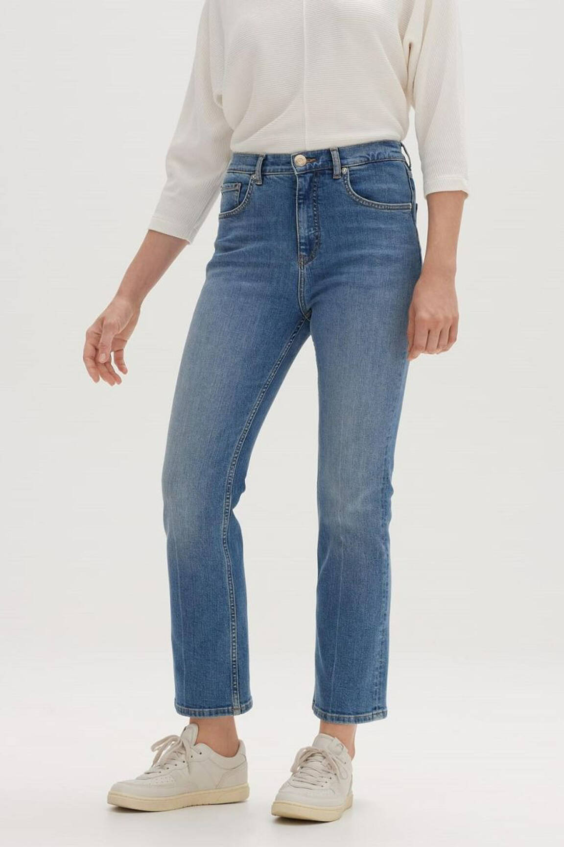 Bootcut džinsai mėlyna OPUS moteris