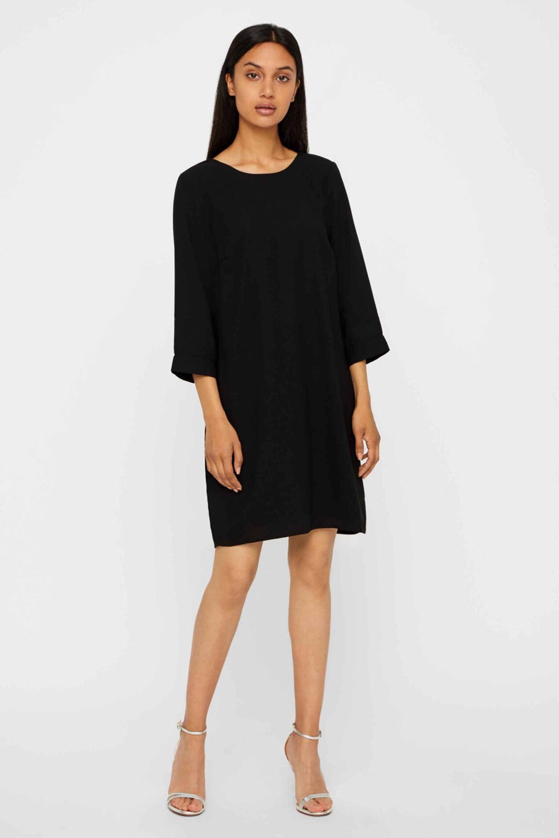 Pusilgių suknelė juodas VERO MODA moteris