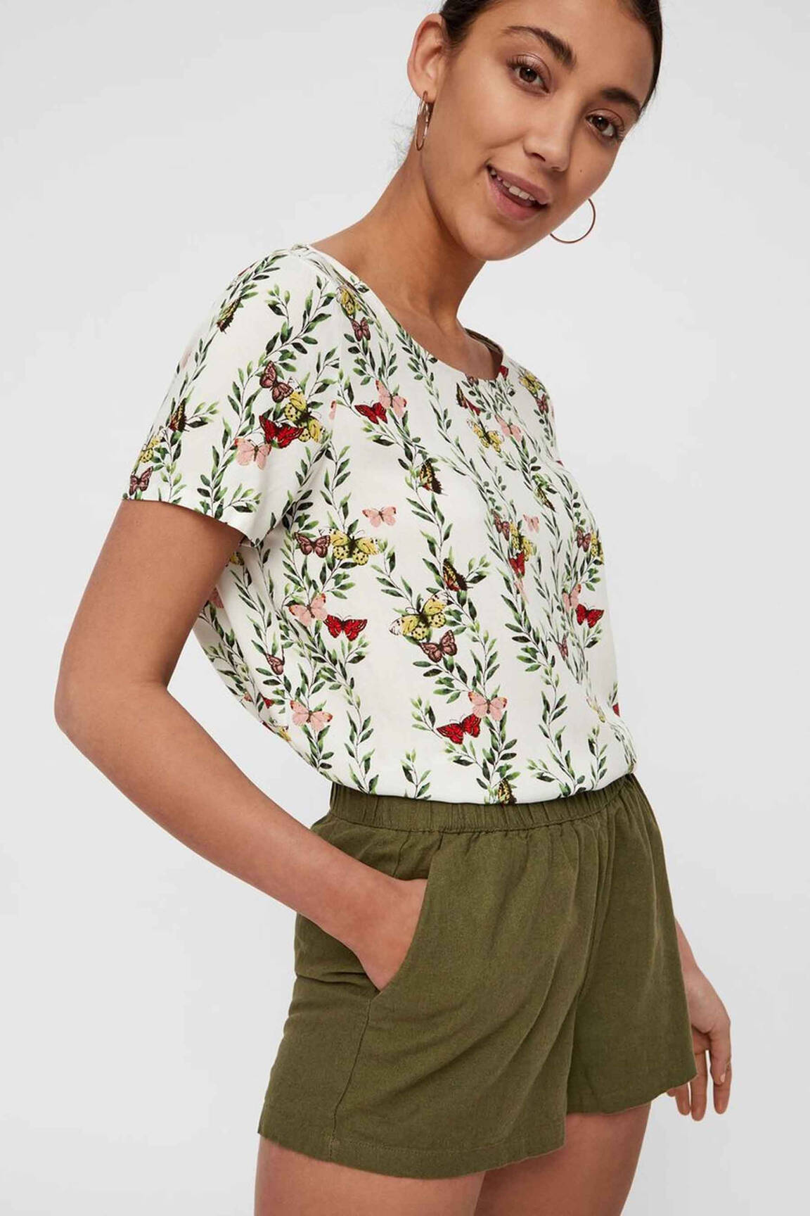 Šortas žalias VERO MODA moteris