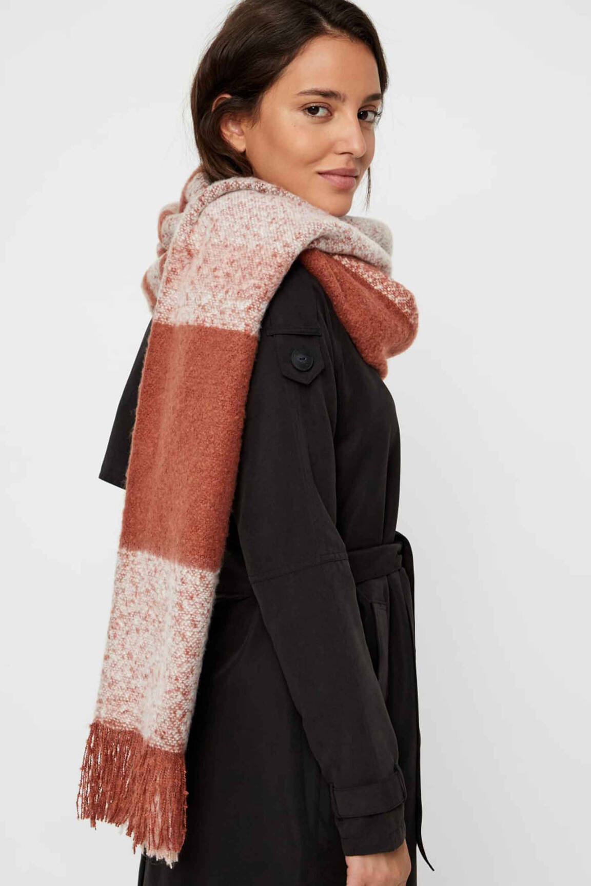 Šalikas rožinė VERO MODA moteris