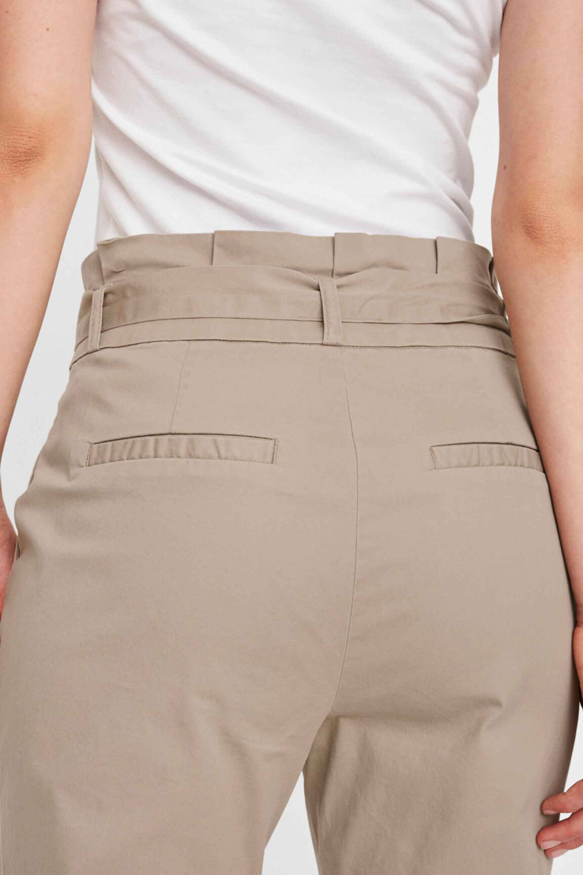 Lieknos kelnės sidabrinė VERO MODA moteris