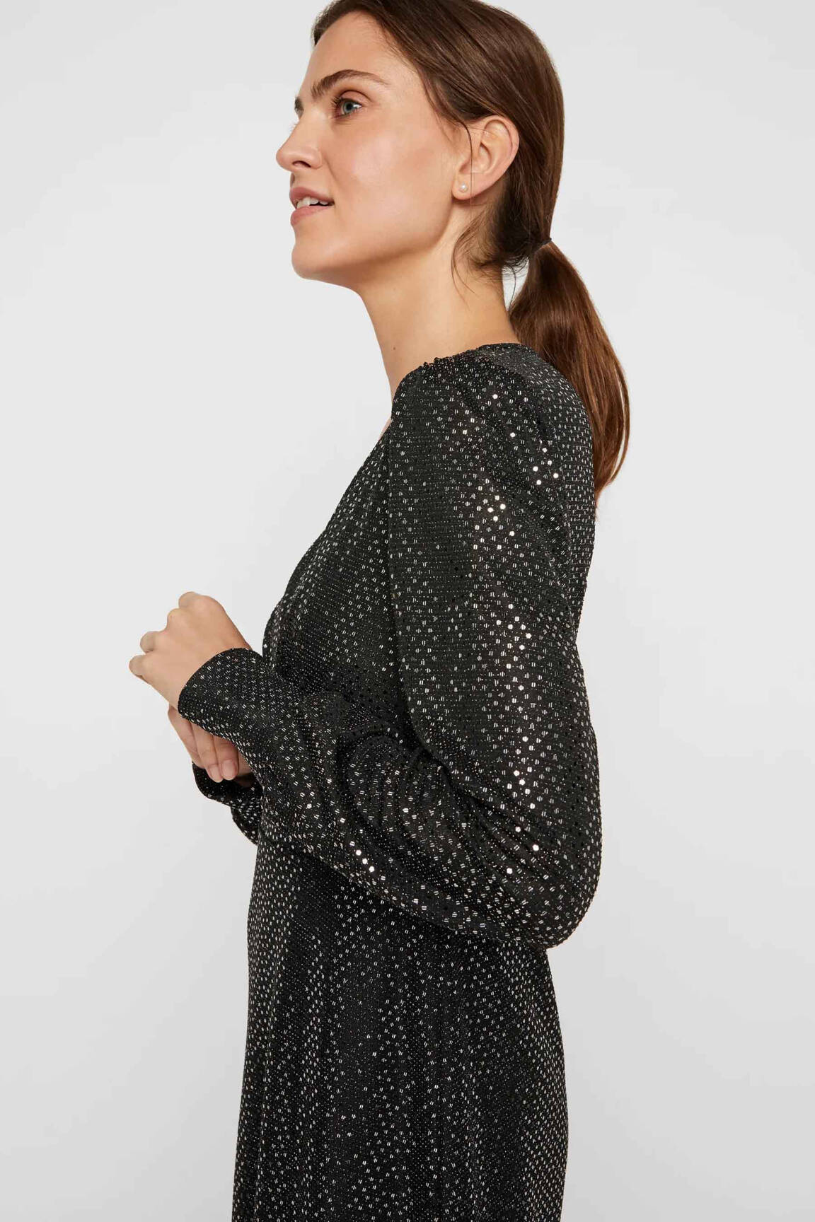 Trumpa suknelė juodas VERO MODA moteris