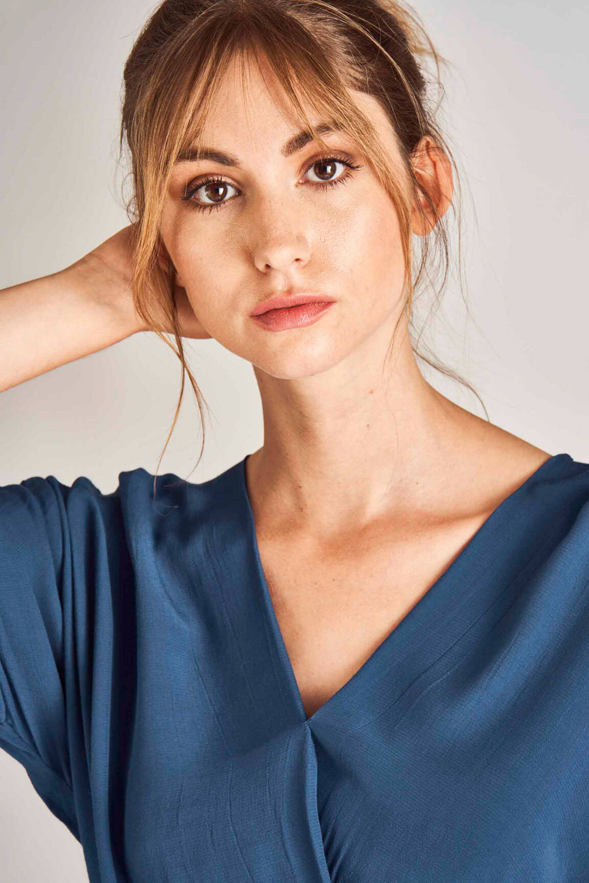 Trumpa suknelė mėlyna VERO MODA moteris