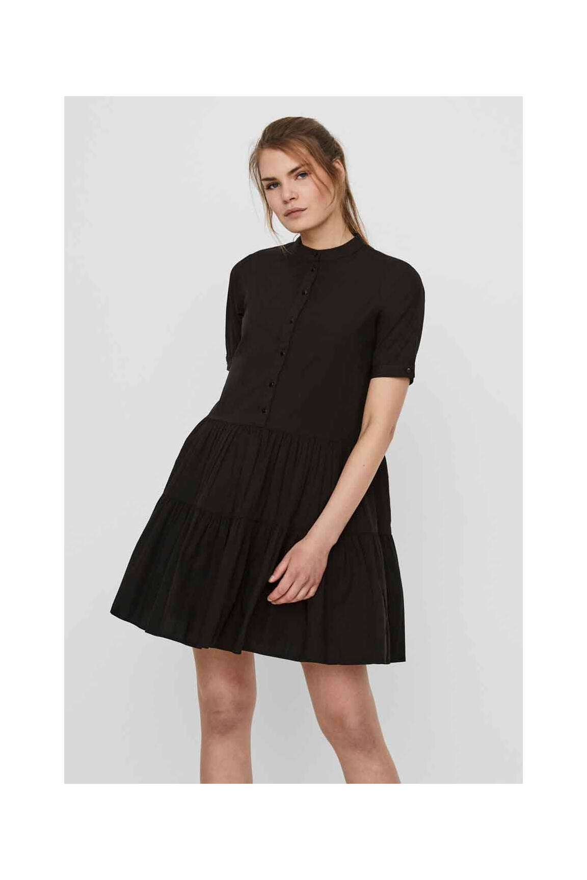 Trumpa suknelė juodas VERO MODA moteris