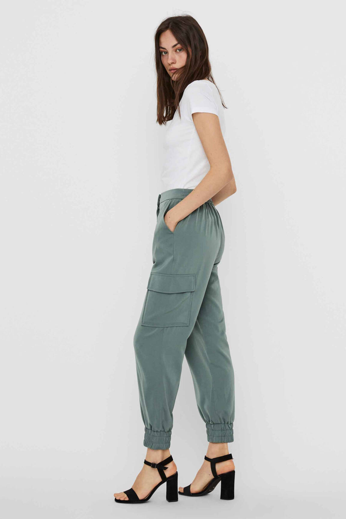 Kargo kelnė žalias VERO MODA moteris