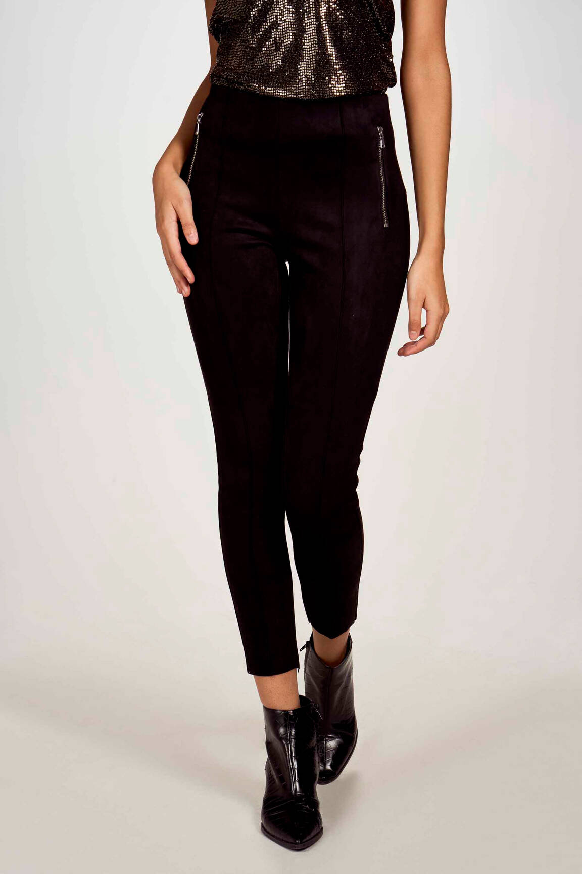 Lieknos kelnės juodas VERO MODA moteris