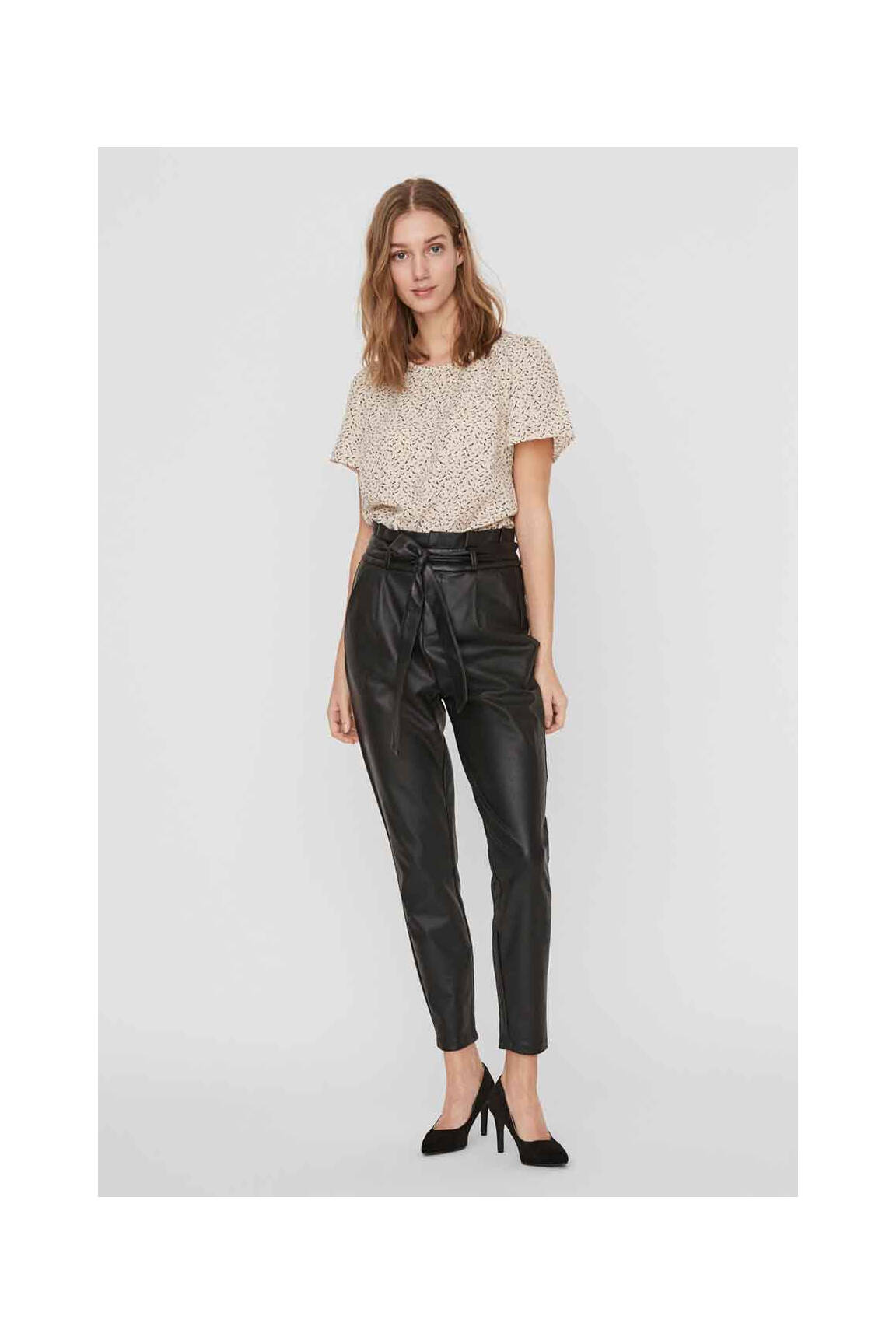 Lieknos kelnės juodas VERO MODA moteris