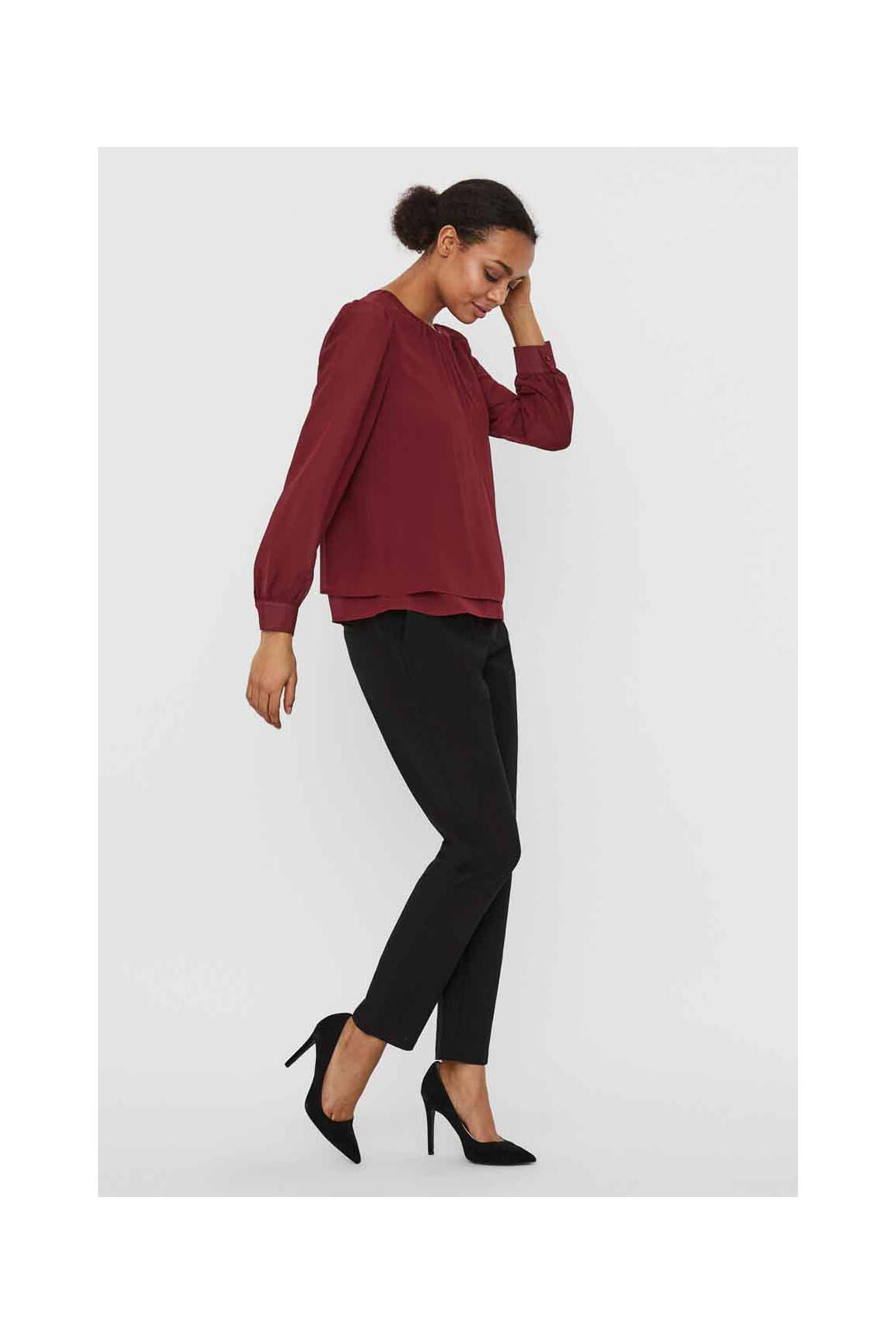 Moteriškas marškinys raudona VERO MODA moteris