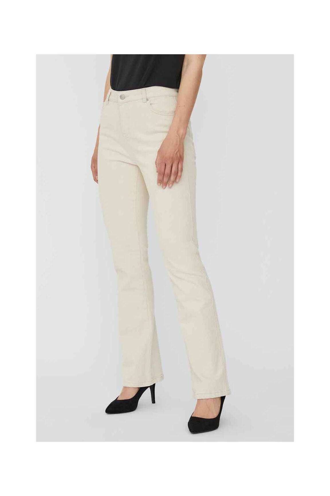 Flare tipo džinsai baltas VERO MODA moteris