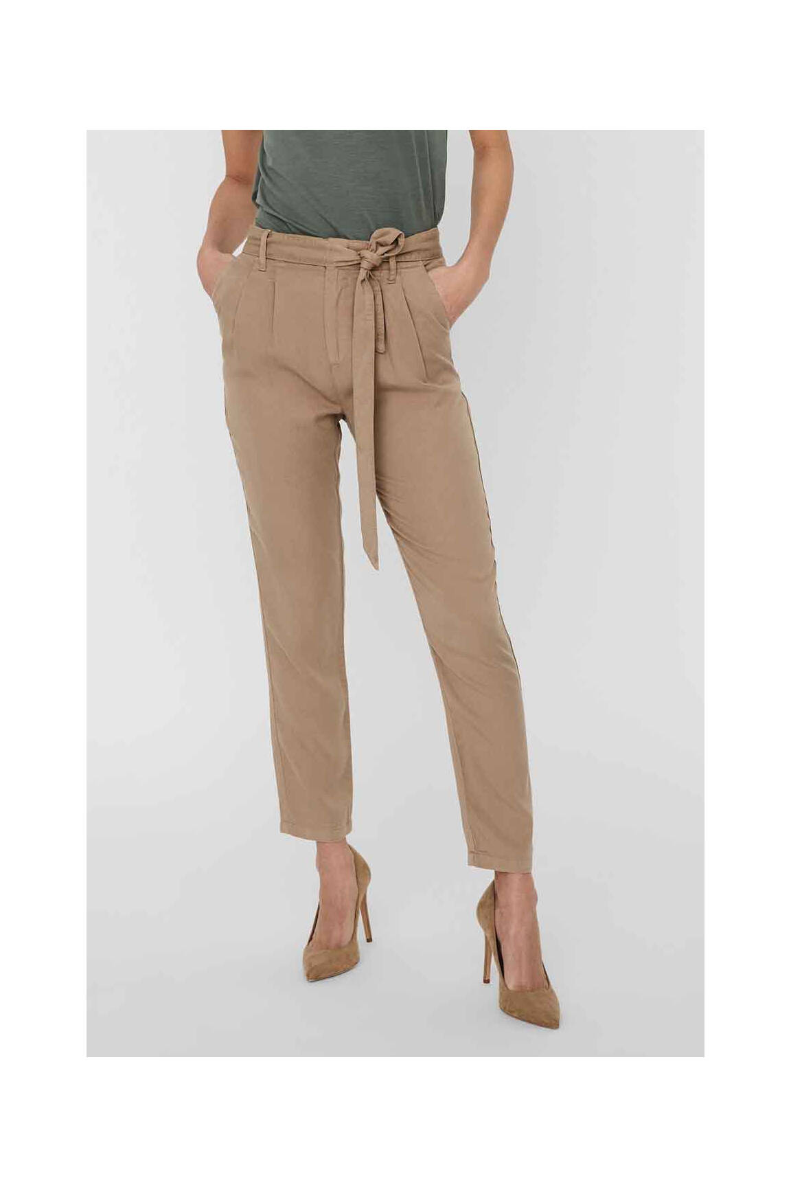 Lieknos kelnės rudas VERO MODA moteris