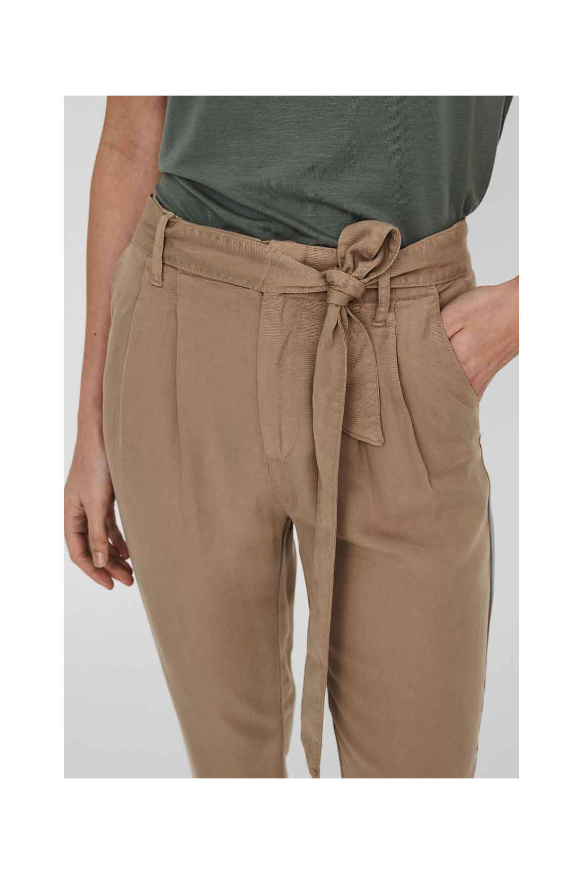 Lieknos kelnės rudas VERO MODA moteris