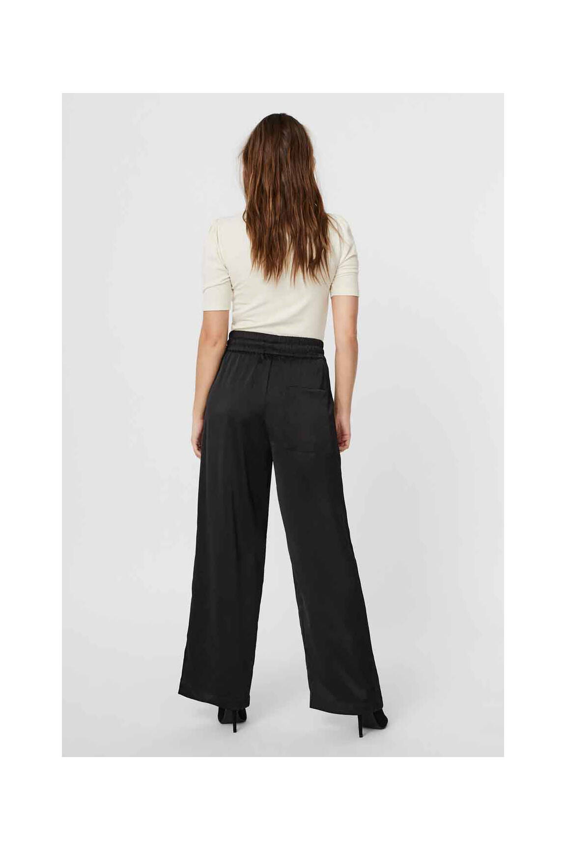 Platus kelnes juodas VERO MODA moteris