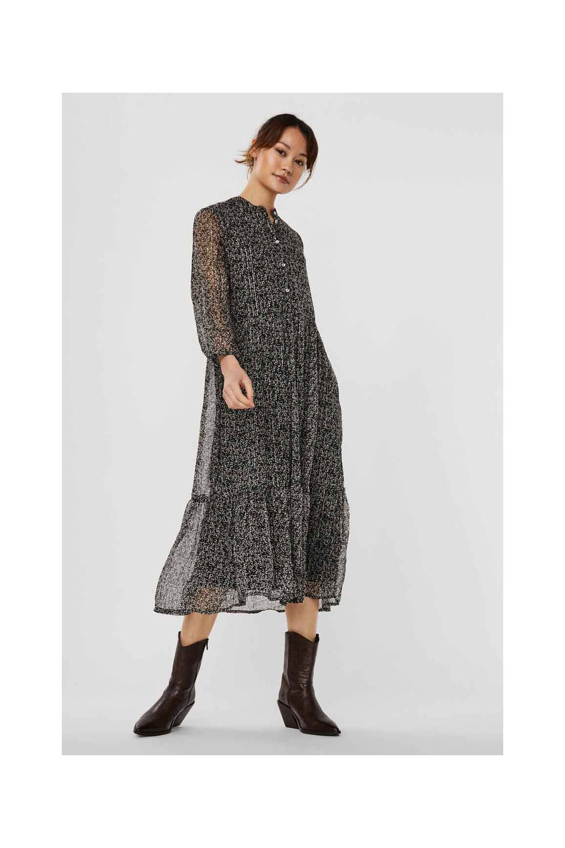 Ilga suknelė juodas VERO MODA moteris