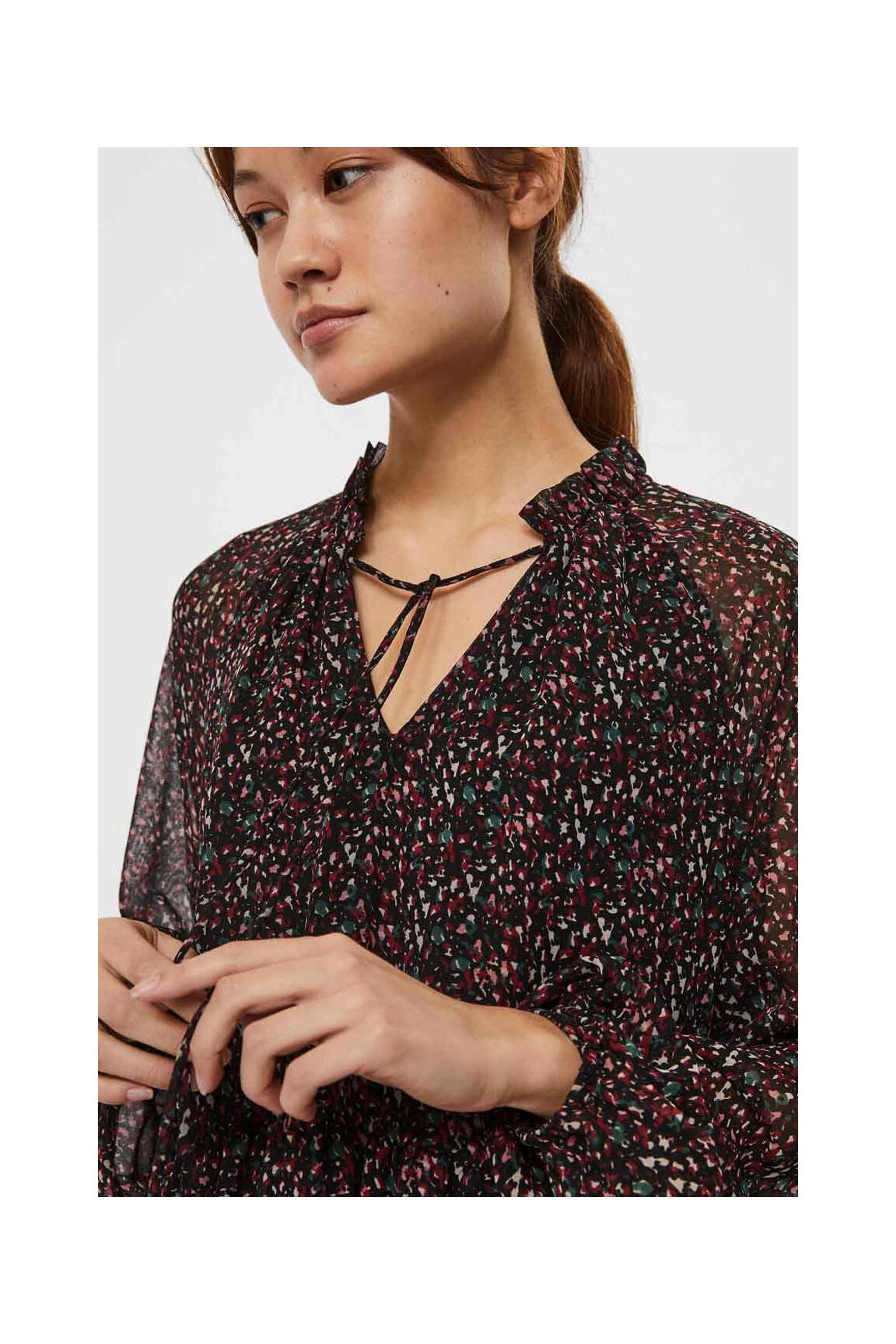 Trumpa suknelė juodas VERO MODA moteris