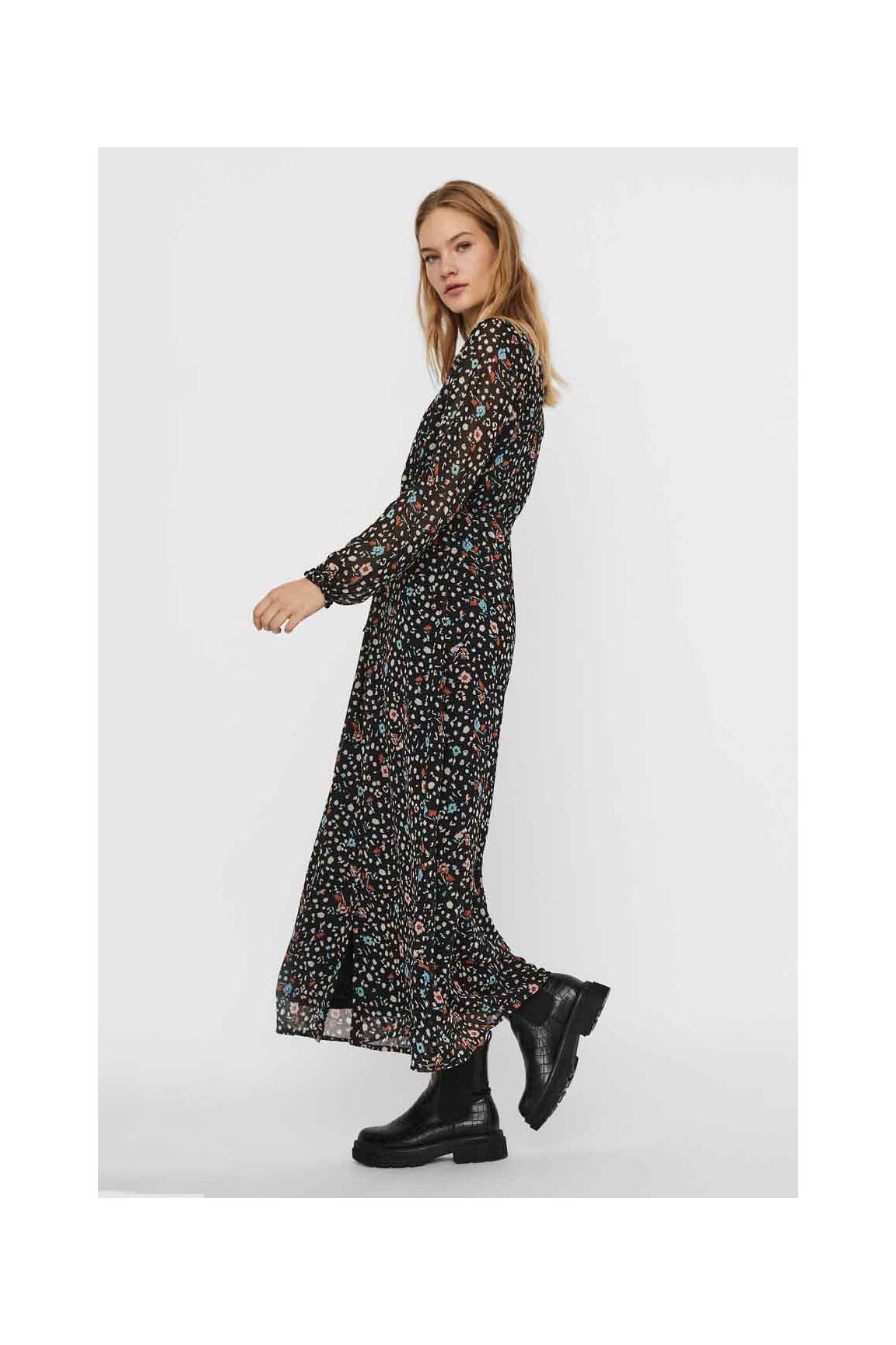 Ilga suknelė juodas VERO MODA moteris