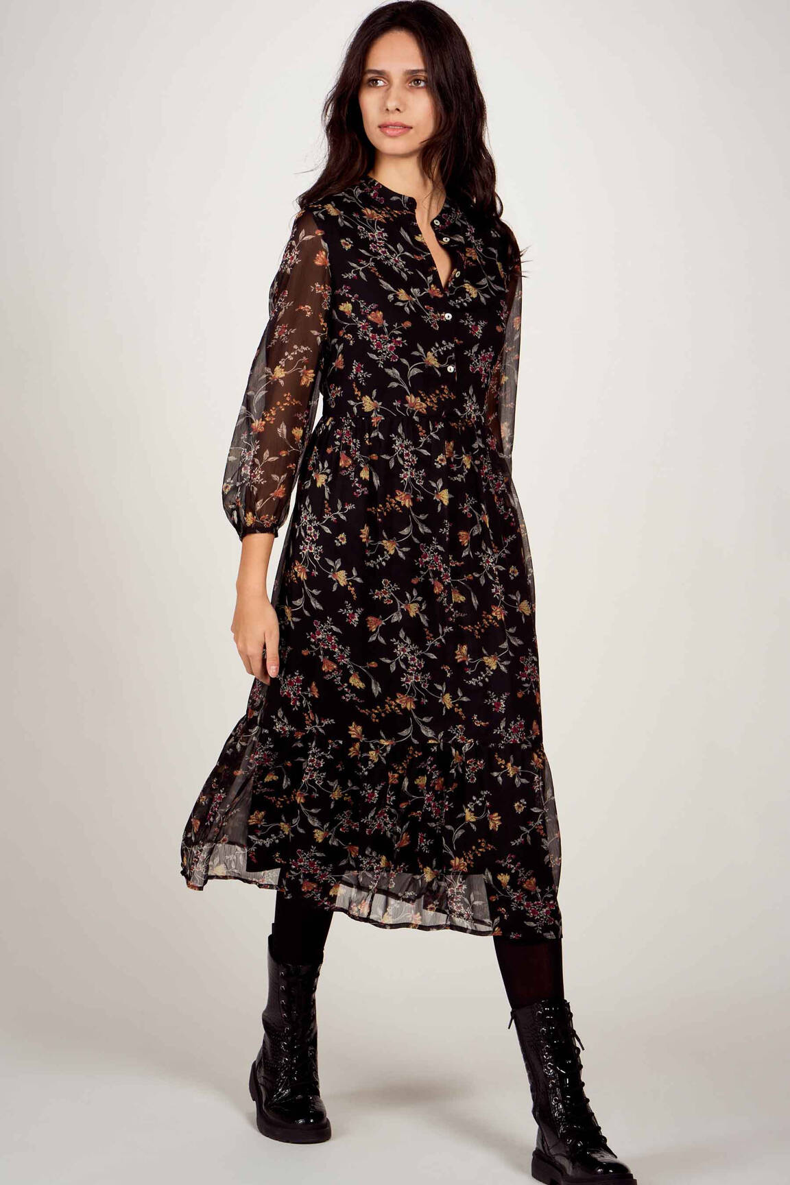 Ilga suknelė juodas VERO MODA moteris