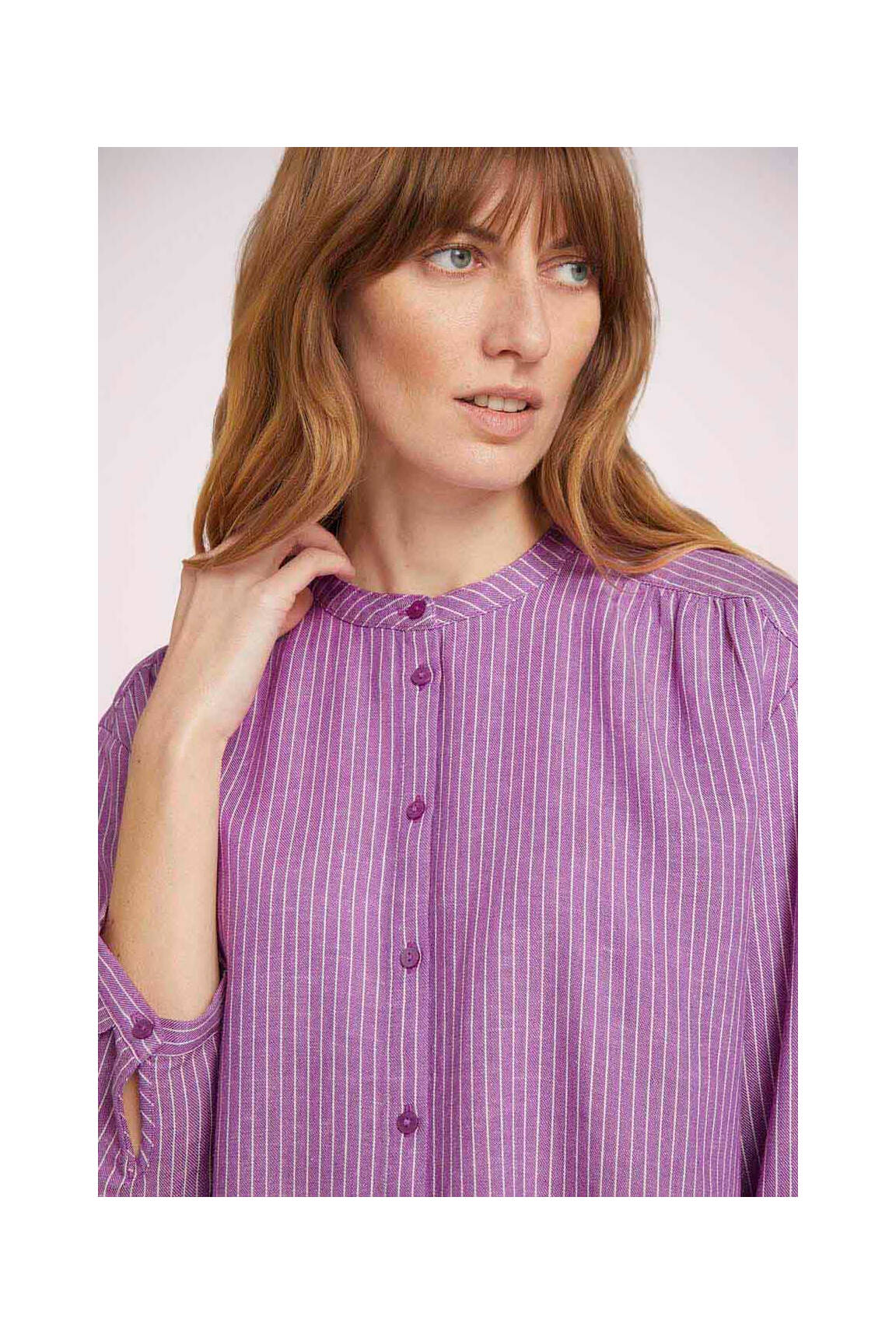 Moteriškas marškinys violetinis TOM TAILOR moteris
