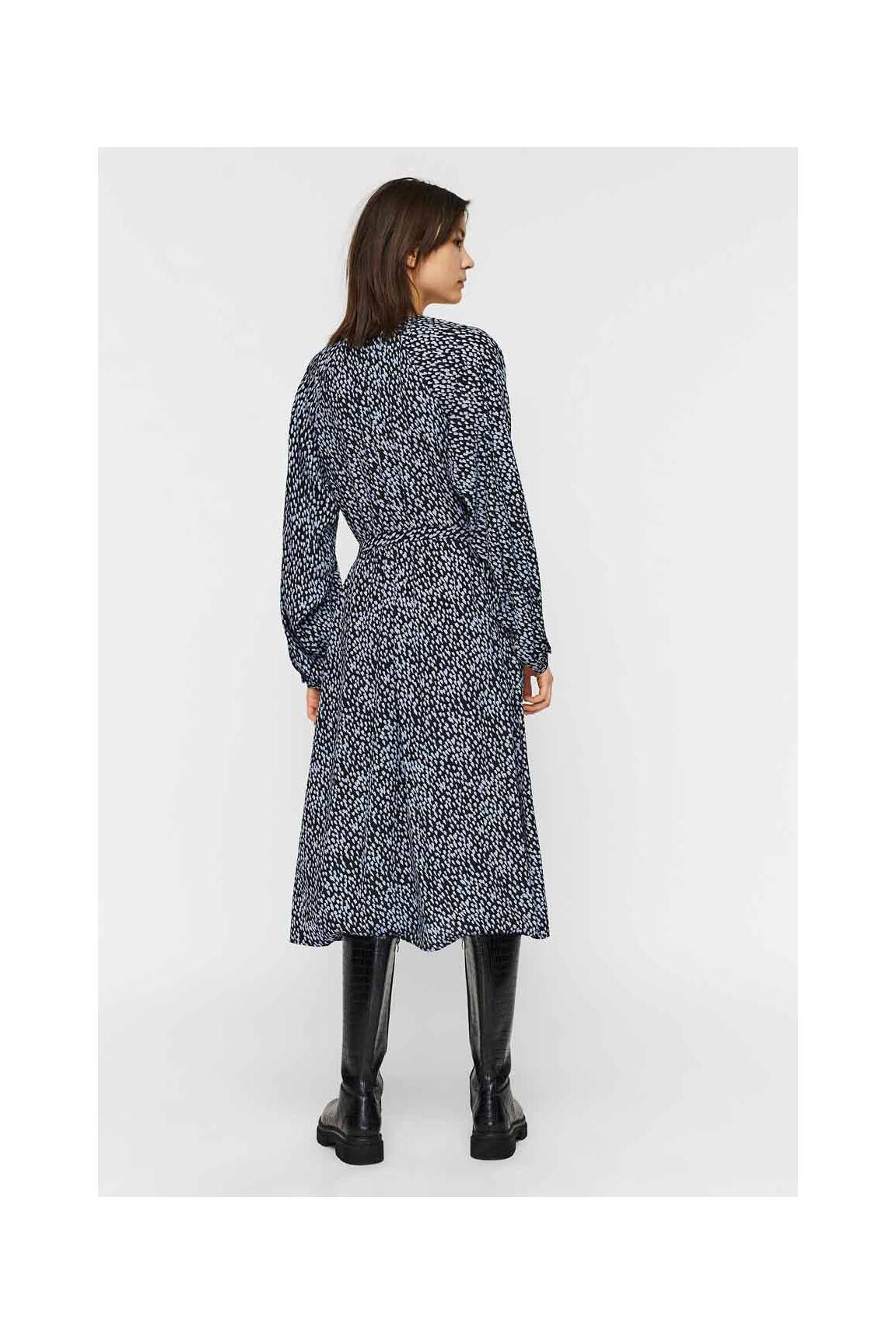 Pusilgių suknelė juodas VERO MODA moteris
