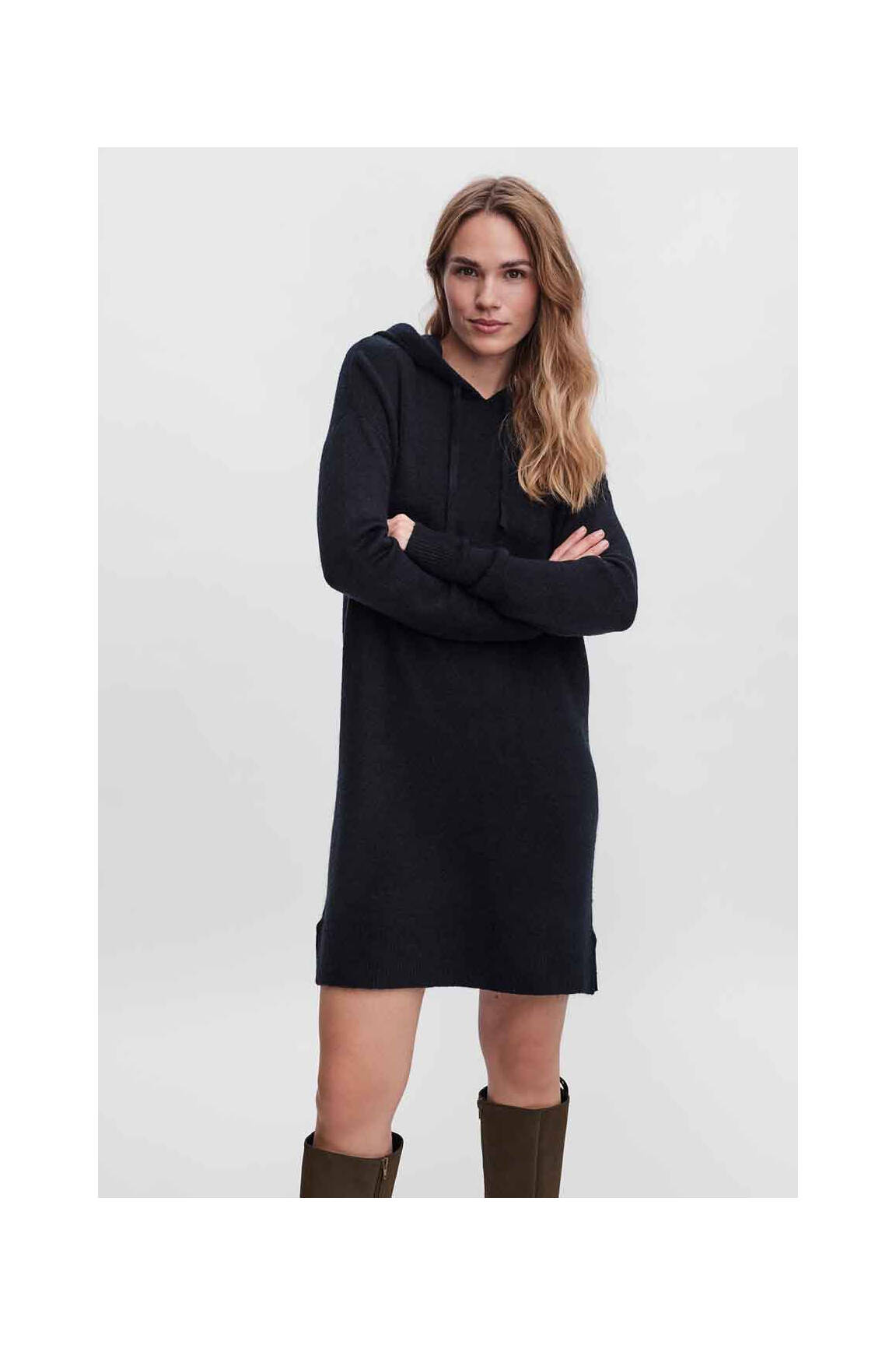 Trumpa suknelė juodas VERO MODA moteris