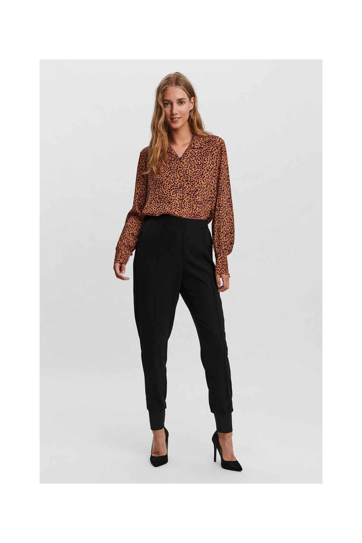 Lieknos kelnės juodas VERO MODA moteris