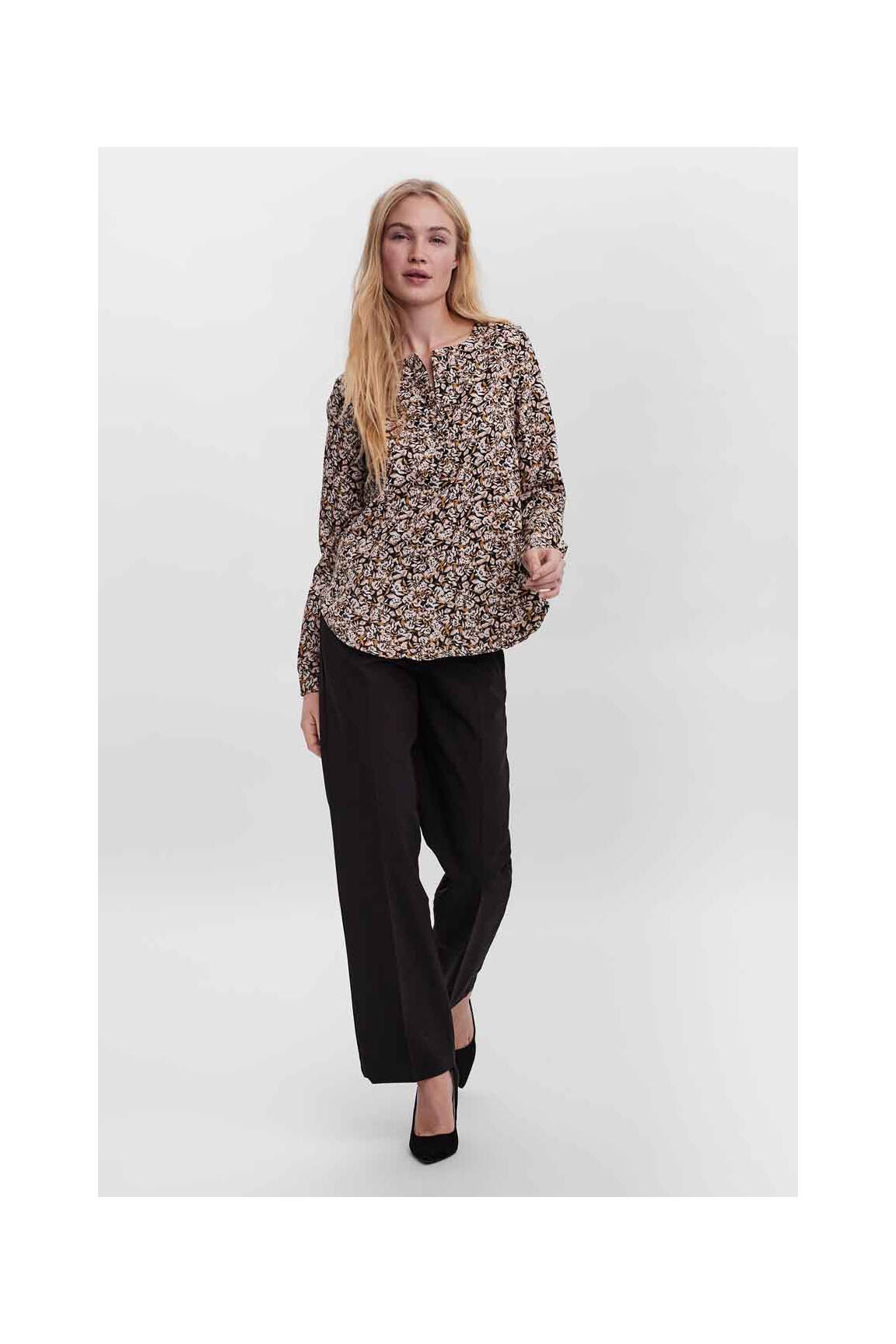 Moteriškas marškinys mėlyna VERO MODA moteris