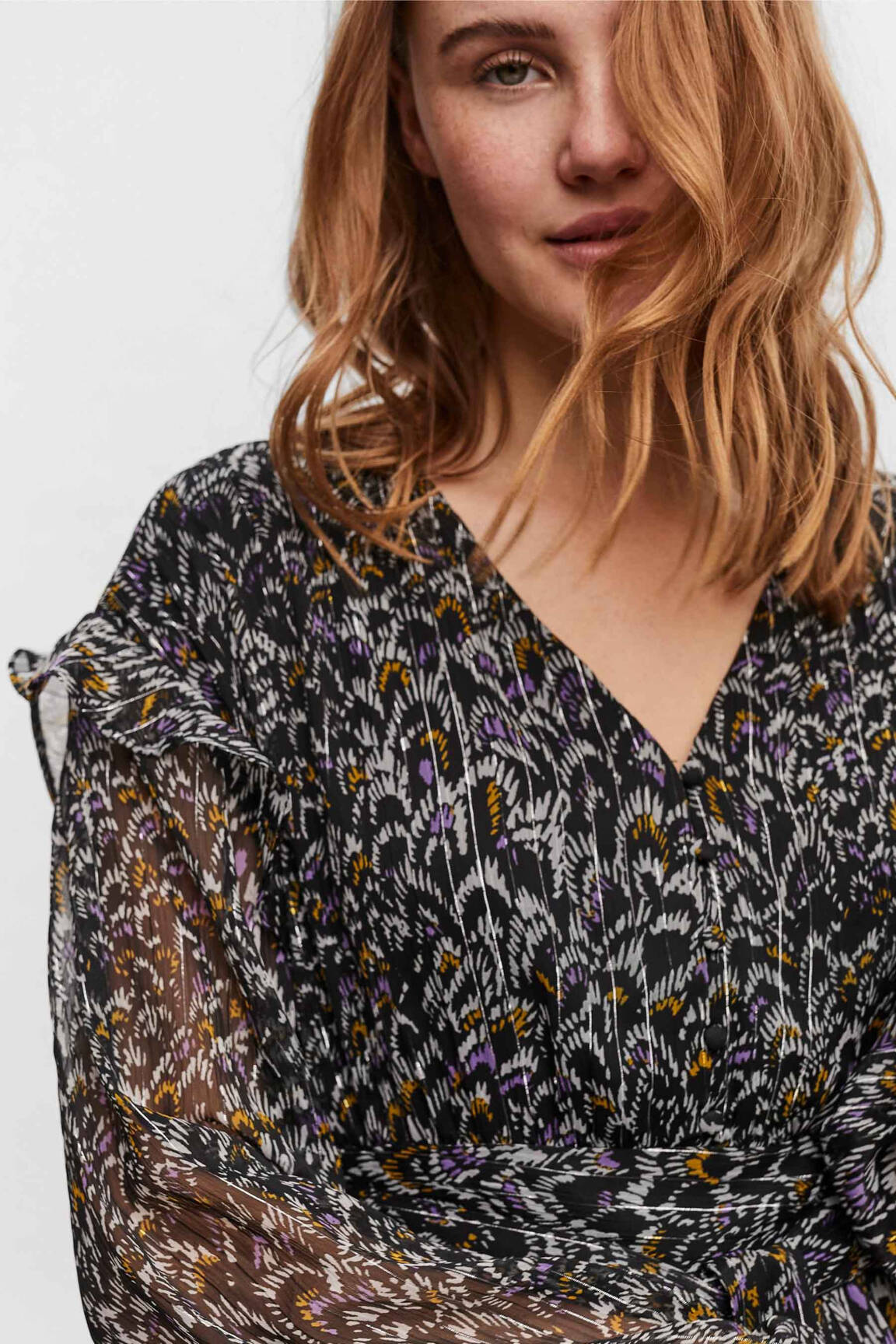 Trumpa suknelė juodas VERO MODA moteris