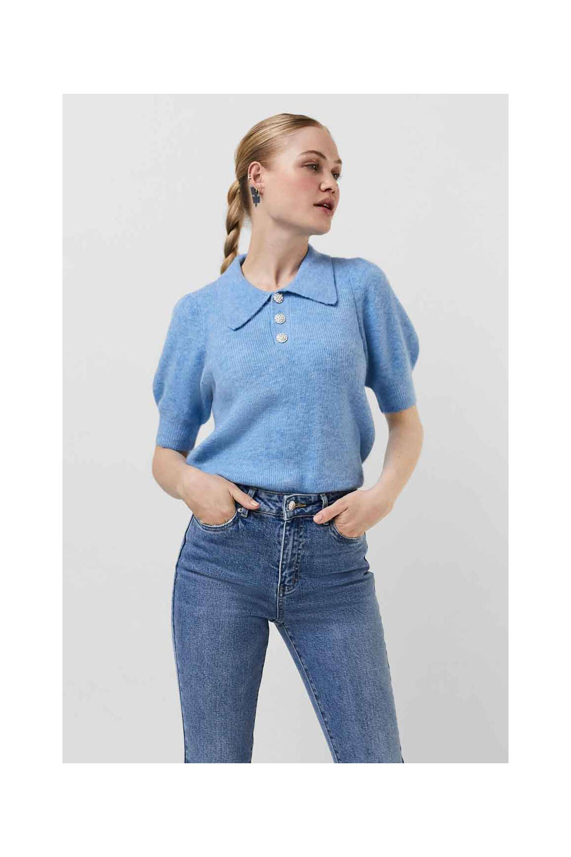 Megztinis mėlyna VERO MODA moteris