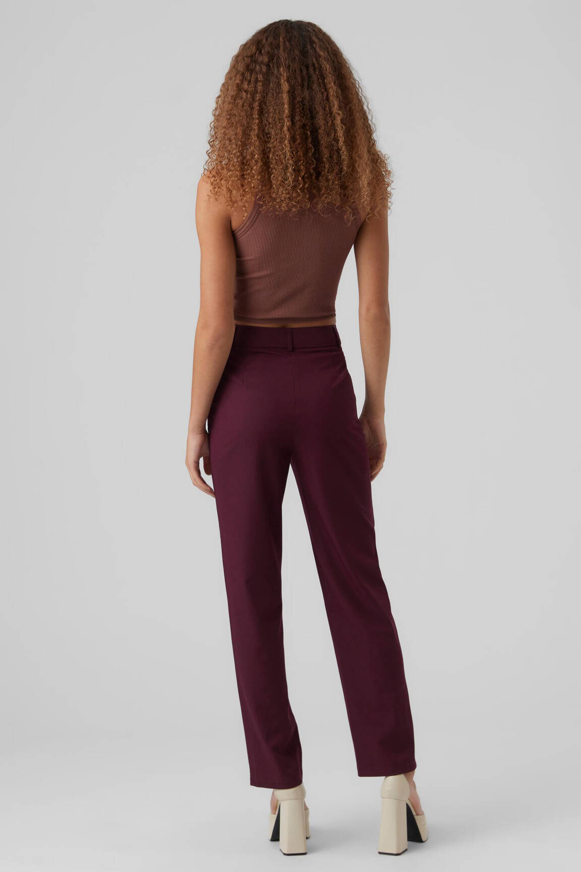 Chino kelnė raudona VERO MODA moteris