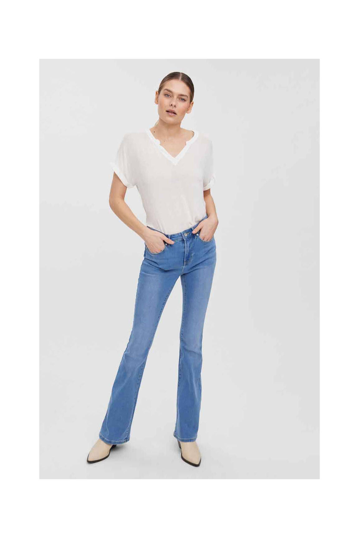 Bootcut džinsai mėlyna VERO MODA moteris