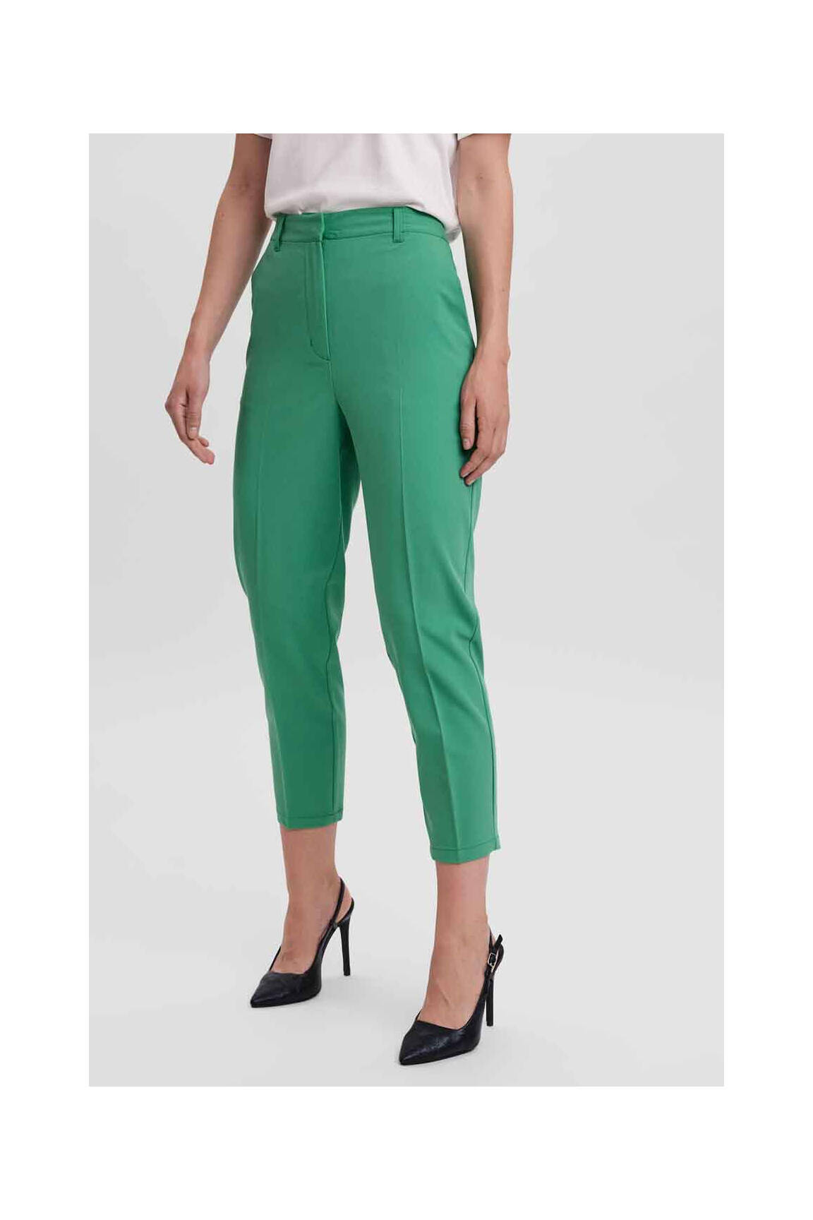 Lieknos kelnės žalias VERO MODA moteris