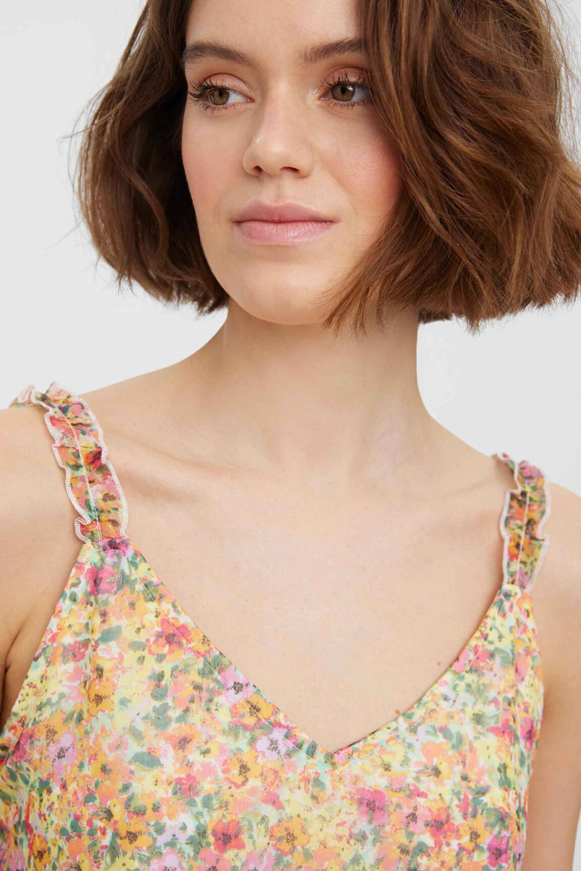 Moteriškas marškinys rožinė VERO MODA moteris