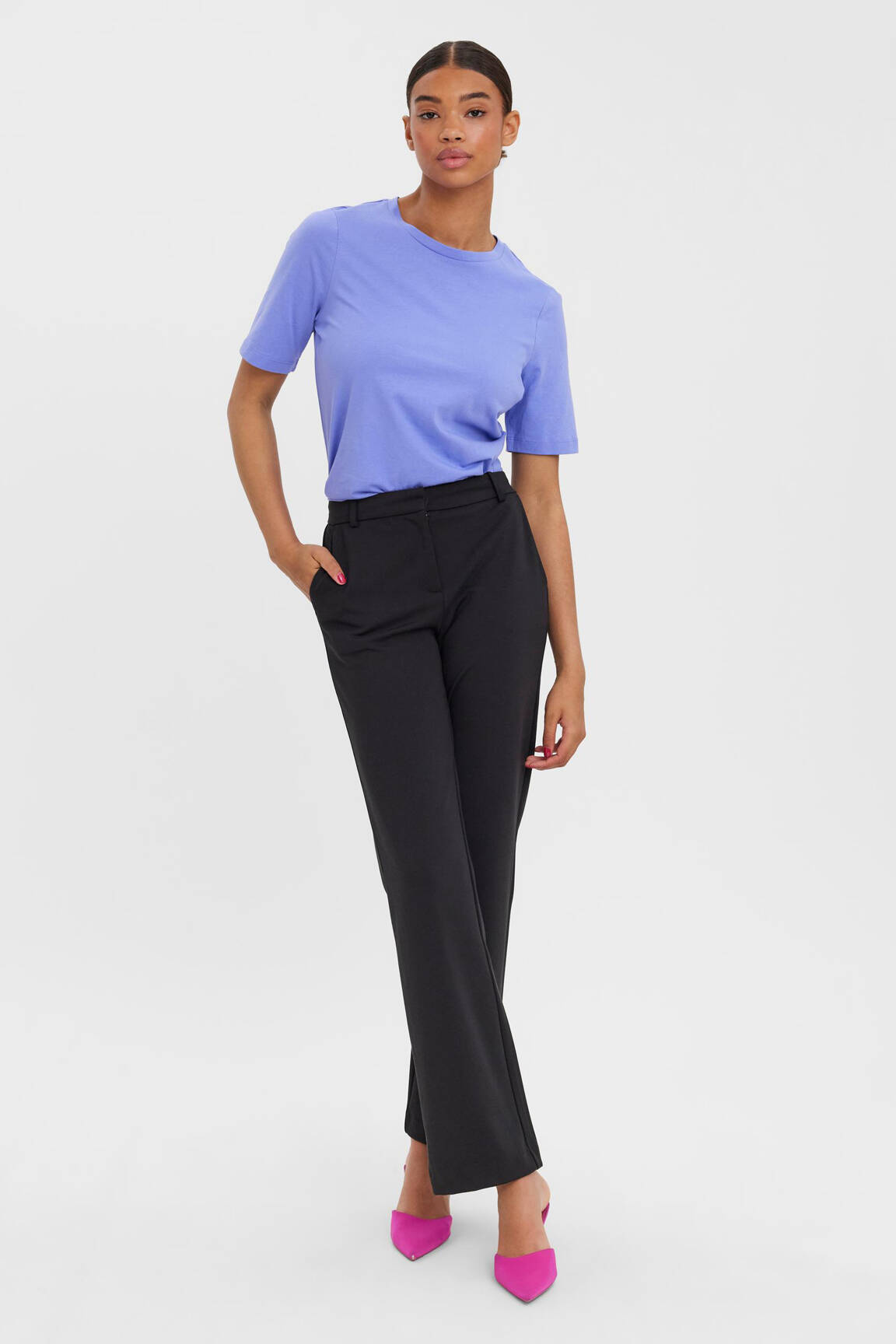 Chino kelnė juodas VERO MODA moteris