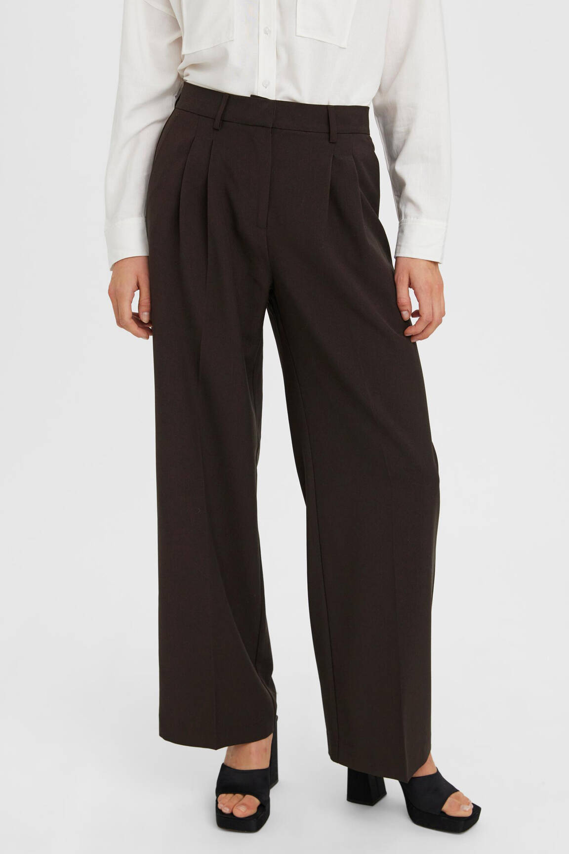 Chino kelnė rudas VERO MODA moteris