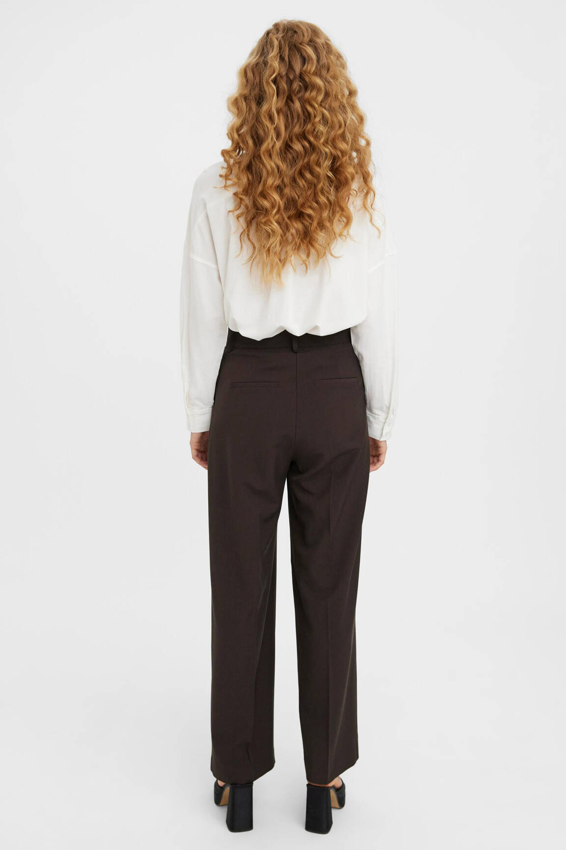 Chino kelnė rudas VERO MODA moteris