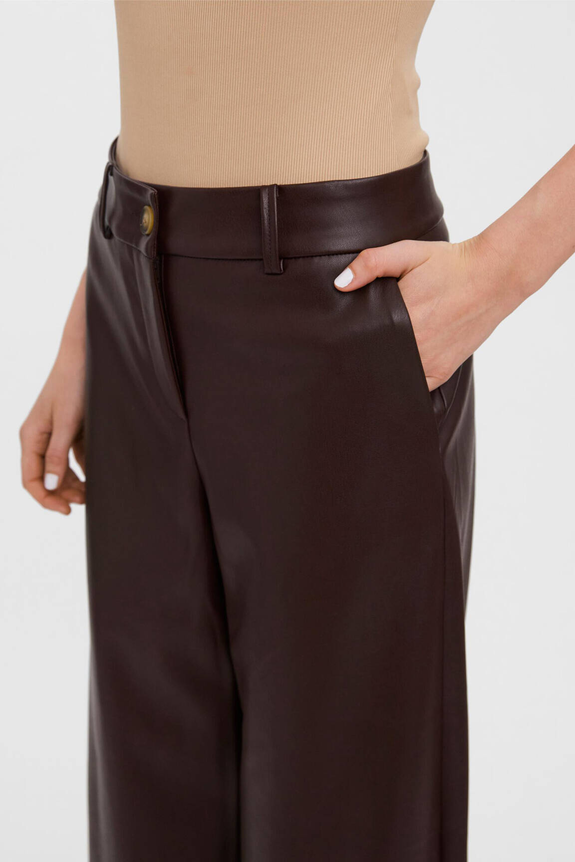 Platus kelnes rudas VERO MODA moteris
