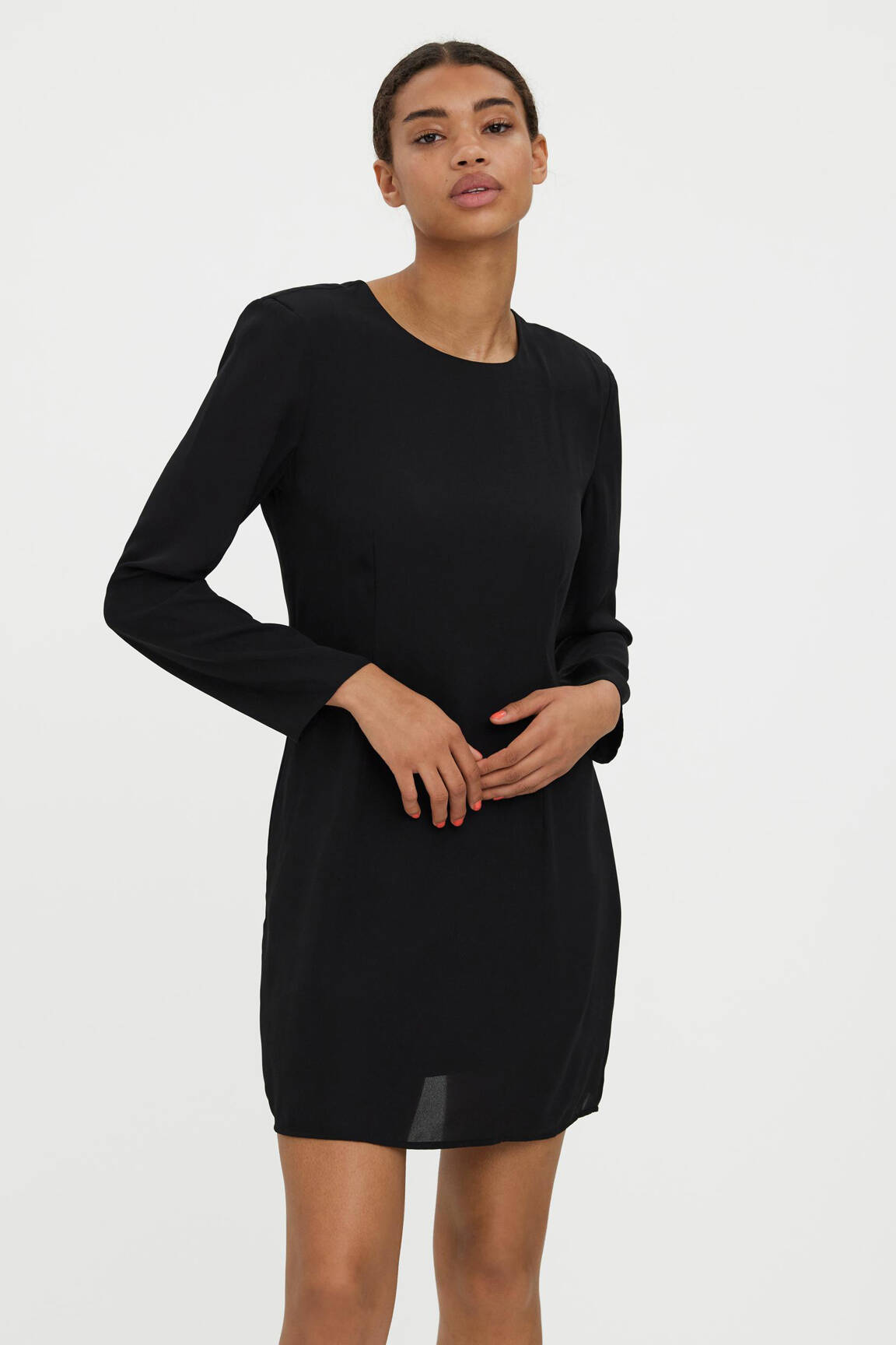 Trumpa suknelė juodas VERO MODA moteris