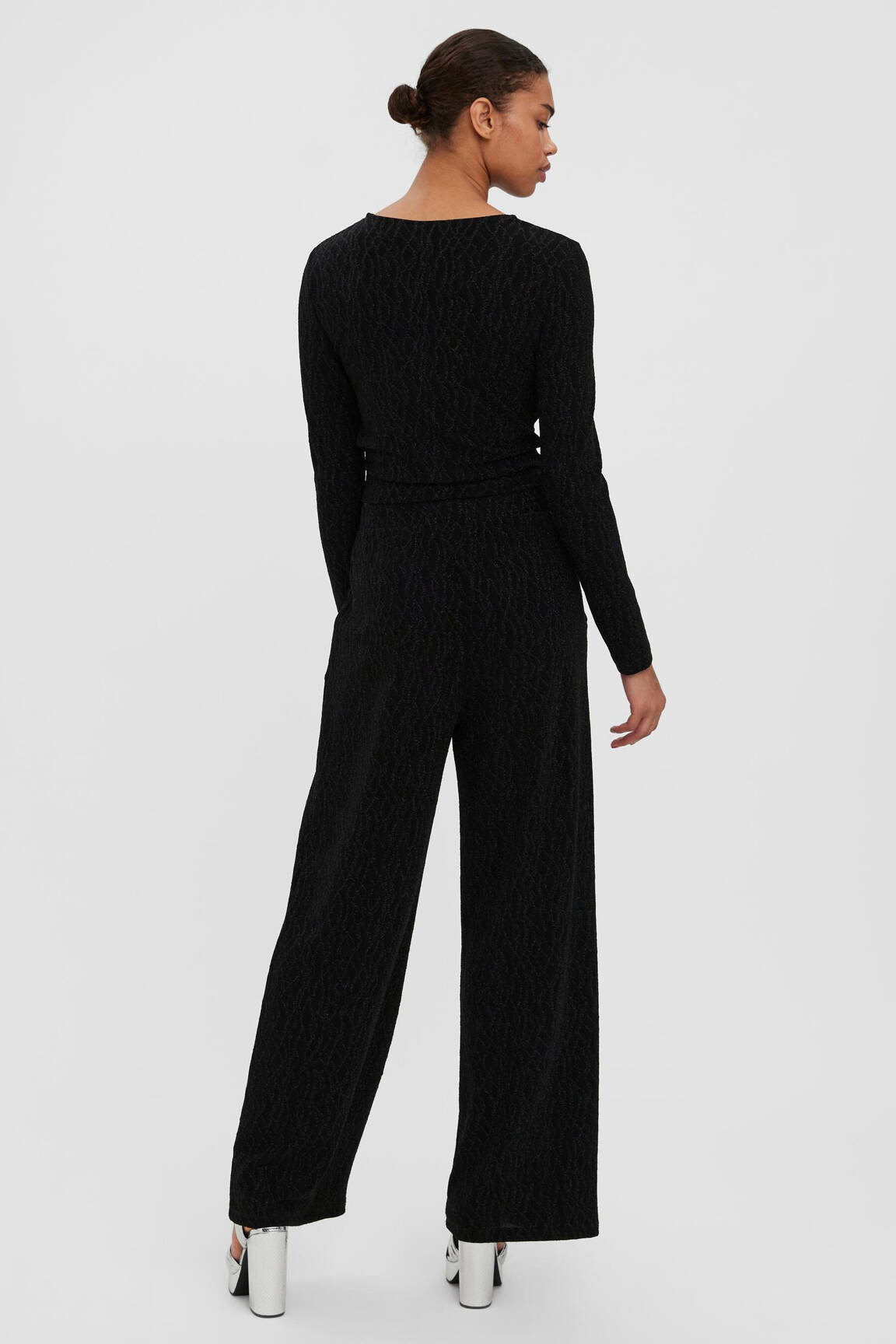 Platus kelnes juodas VERO MODA moteris