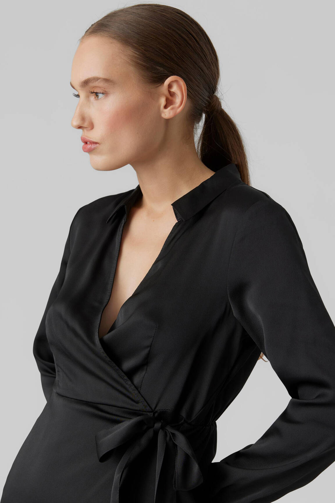 Trumpa suknelė juodas VERO MODA moteris