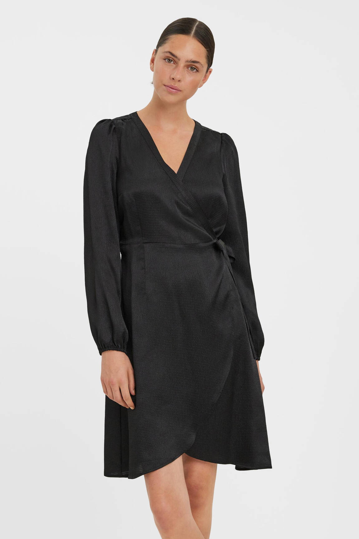 Trumpa suknelė juodas VERO MODA moteris