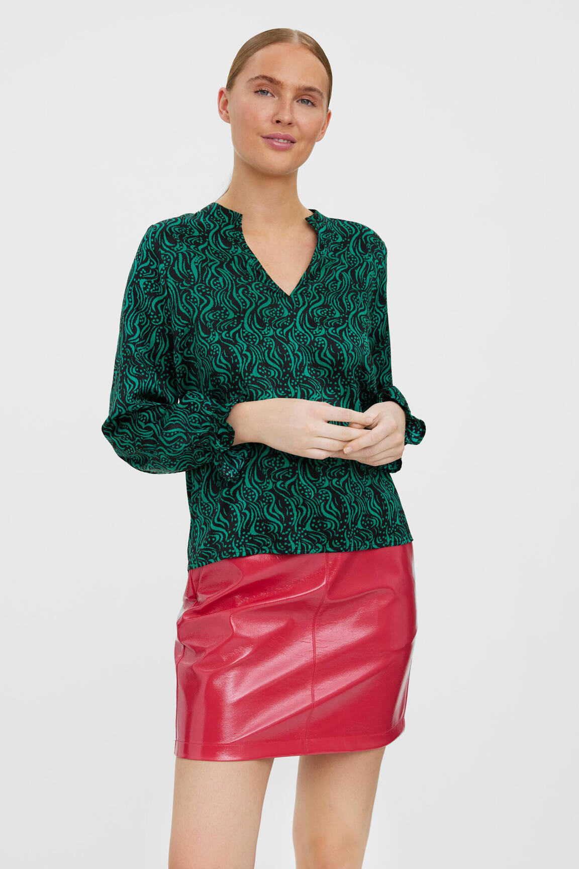 Moteriškas marškinys žalias VERO MODA moteris